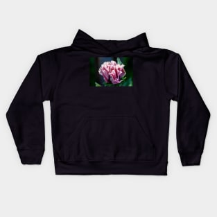 Frilly purple oriental poppy Kids Hoodie